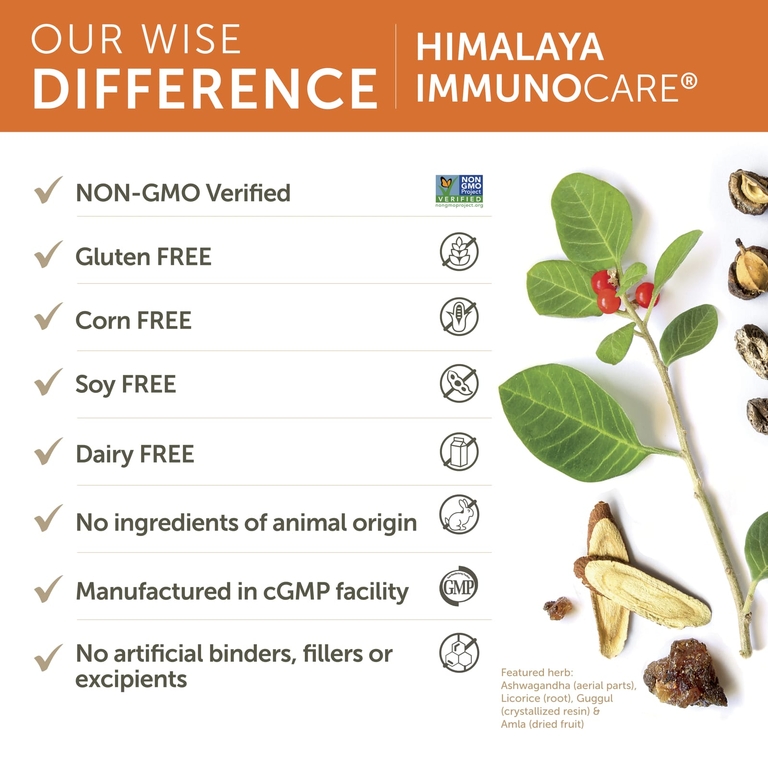 Himalaya, ImmunoCare®, 120 вегетарианских капсул