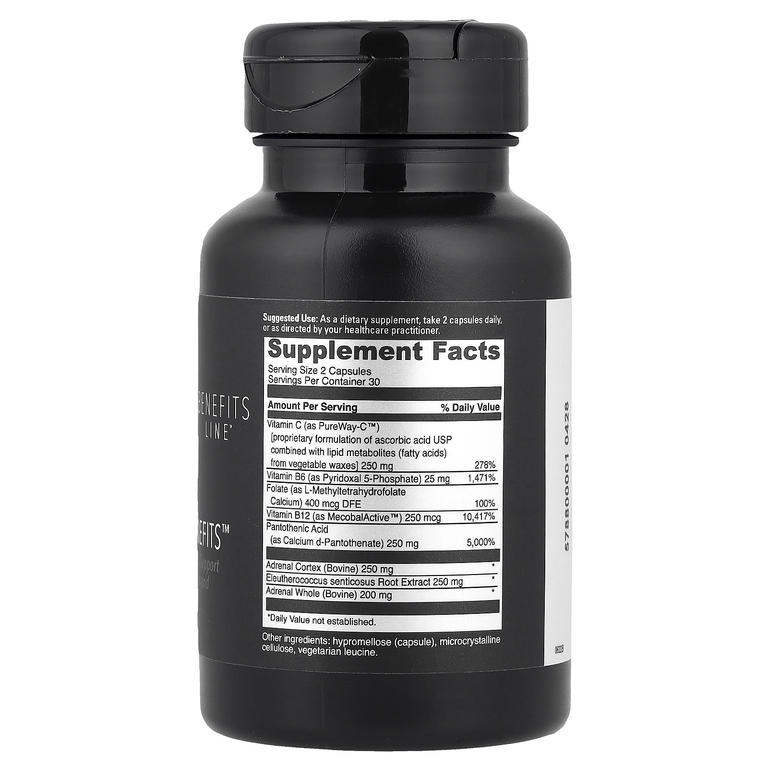 DaVinci Laboratories, Benefits Line™, Adrenal Benefits™, 60 капсул
