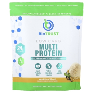 BioTRUST, низкоуглеводный, мультипротеиновый комплекс, со вкусом ванильного крема, 529 г (1,16 фунта)
