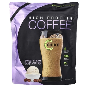 Chike Nutrition, Холодный кофе с высоким содержанием протеина, сладкие сливки, 504 г (17,8 унции)