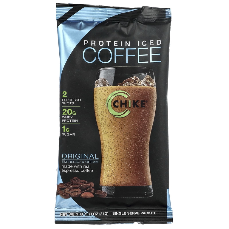 Chike Nutrition, Холодный кофе с высоким содержанием протеина, оригинальный, 12 пакетиков, 31 г (1,08 унции)