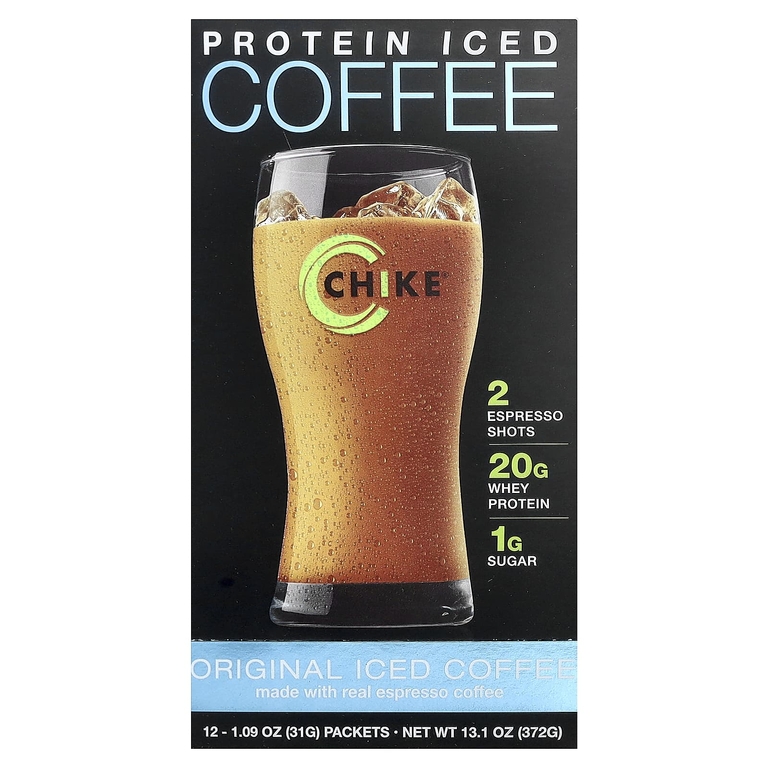Chike Nutrition, Холодный кофе с высоким содержанием протеина, оригинальный, 12 пакетиков, 31 г (1,08 унции)