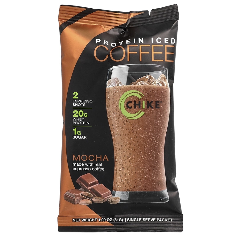 Chike Nutrition, Кофе с белковым льдом, мокка, 12 пакетиков, 31 г (1,09 унции) каждый