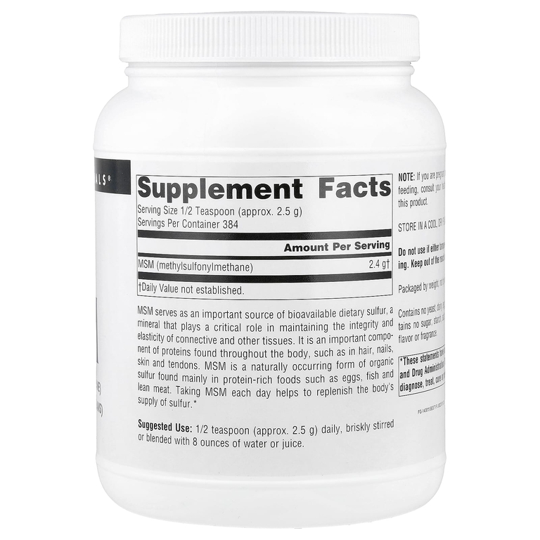 Source Naturals, МСМ в порошке, 1000 г
