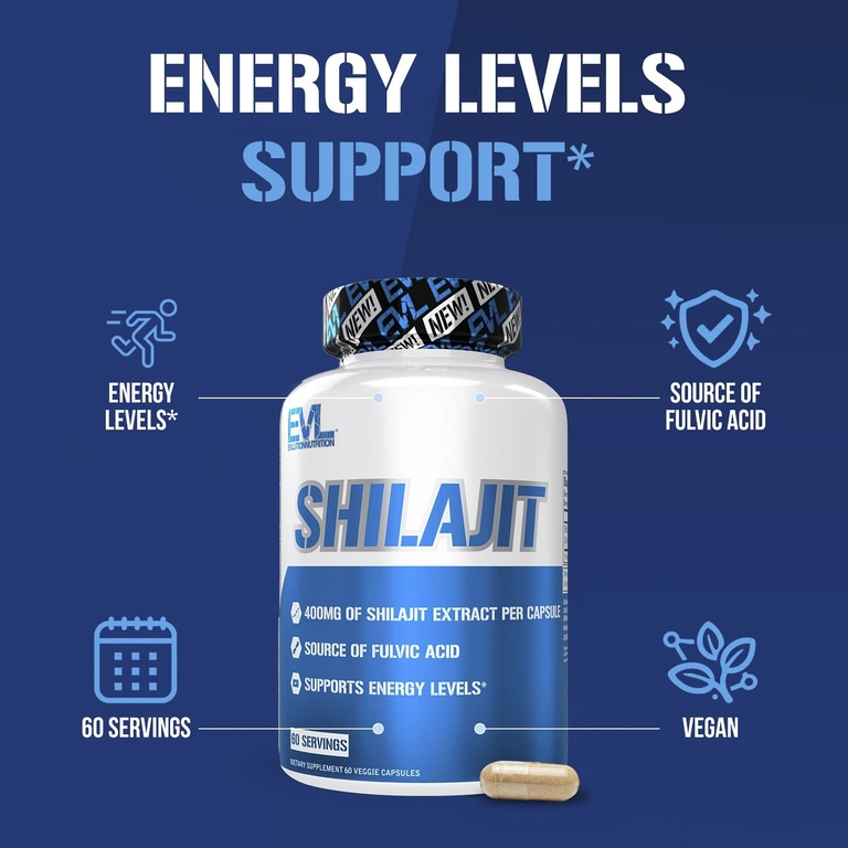 EVLution Nutrition, Мумие, 400 мг, 60 растительных капсул
