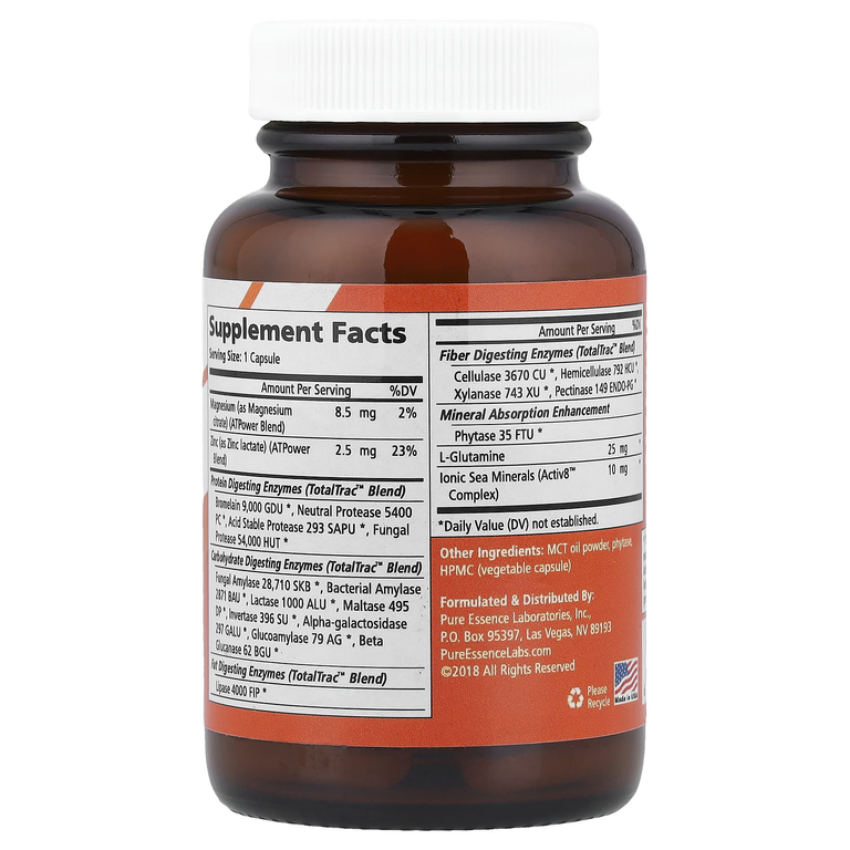 Pure Essence, Real-Zymes™, вегетарианский продукт, 30 растительных капсул