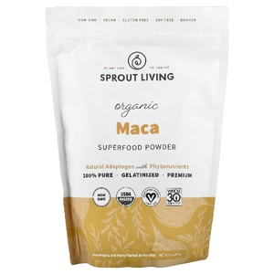 Sprout Living, органическая мака, суперфуд в порошке, 454 г (1 фунт)