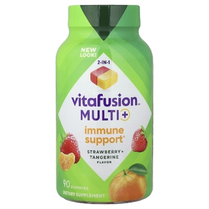 VitaFusion, Жевательные мармеладки для иммунитета Multi +, с мандарином и клубникой, 90 жевательных таблеток