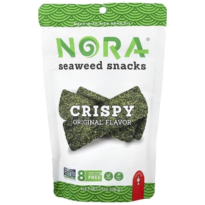 Nora Snacks, снеки из морских водорослей, хрустящие, оригинальные, 28 г (1 унция)