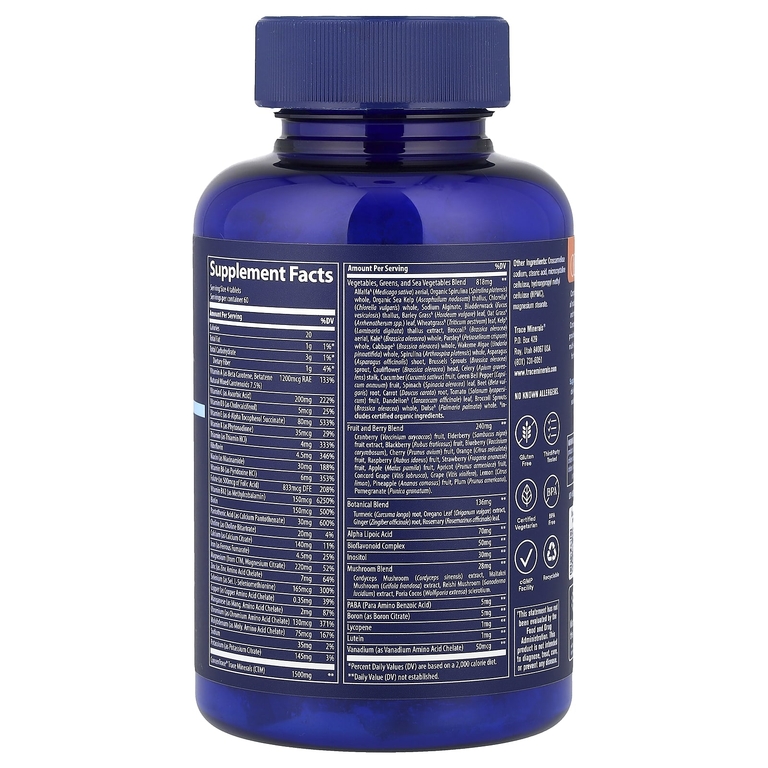 Trace, Complete Foods Multi, мультивитамины, 240 таблеток