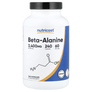 Nutricost, бета-аланин, 240 капсул (850 мг в 1 капсуле)