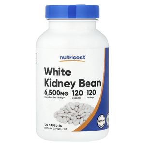 Nutricost, Белая фасоль, 6500 мг, 120 капсул