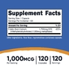 Nutricost, L-метилфолат, 1000 мкг, 120 капсул
