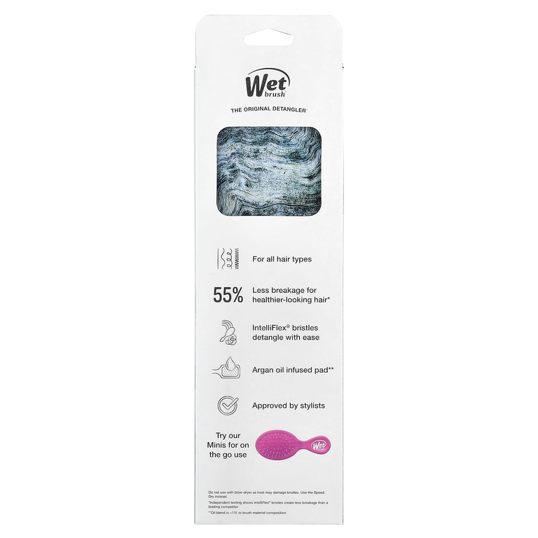 Wet Brush, пастилка для укладки с аргановым маслом, синяя, 1 шт.