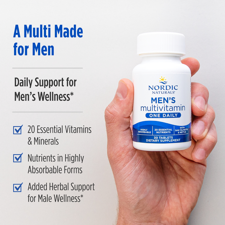 Nordic Naturals, Мультивитамины для мужчин, 1 раз в день, 30 таблеток
