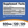 Nutricost, D-глюкарат кальция, 500 мг, 120 капсул