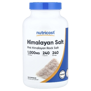 Nutricost, Гималайская соль, 1000 мг, 240 капсул