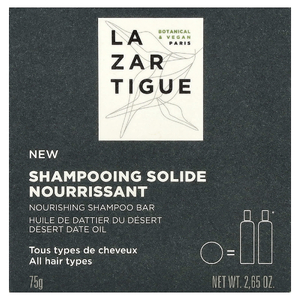 Lazartigue, питательный твердый шампунь, для всех типов волос, 75 г (2,65 унции)