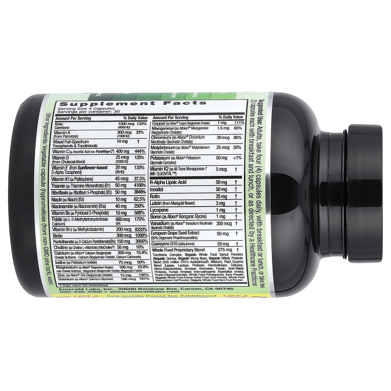 Emerald Laboratories, Коэнзиматый комплекс + мультиферминов, 120 растительных капсул