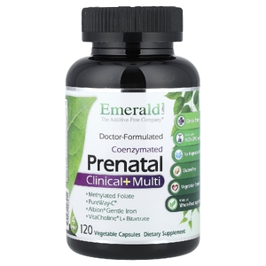 Emerald Laboratories, Coenzymated Prenatal Clinical + Multi, 120 растительных капсул