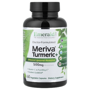Emerald Laboratories, Meriva + куркума, 60 растительных капсул