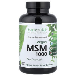 Emerald Laboratories, МСМ 1000, 200 растительных капсул (1000 мг в капсуле)