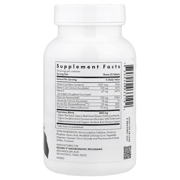Michael's Health, Факторы для кожи™ вегетарианских таблеток (Товар снят с продажи) 