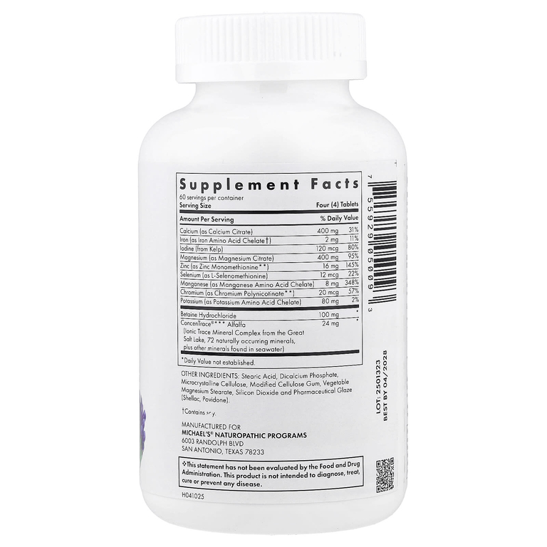 Michael's Health, Essential Minerals, 240 вегетарианских таблеток (Товар снят с продажи) 