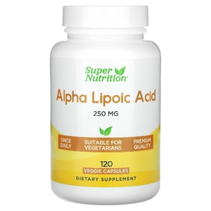 Super Nutrition, альфа-липоевая кислота, 250 мг, 120 растительных капсул (Товар снят с продажи) 