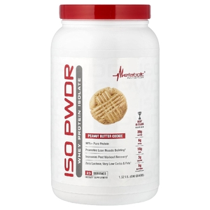 Metabolic Nutrition, ISOpwDR, изолят сывороточного протеина, со вкусом печенья с арахисовой пастой, 690 г (1,52 фунта) (Товар снят с продажи) 