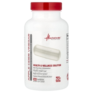 Metabolic Nutrition, Яблочный уксус, 90 капсул