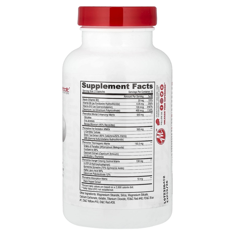 Metabolic Nutrition, Фенодрекс, 60 капсул