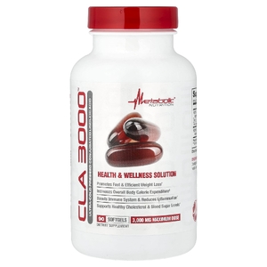 Metabolic Nutrition, CLA 3000, 90 капсул (1000 мг в каждой капсуле)