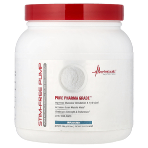 Metabolic Nutrition, Stim-Free Pump, без добавок, 300 г (10,58 унции)