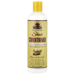 Okay Pure Naturals, Ультраувлажняющий кондиционер с маслом ши, 355 мл (12 жидк. унц.)