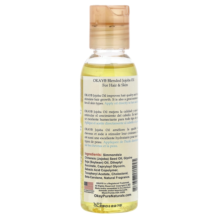 Okay Pure Naturals, Смешанное масло жожоба, 59 мл (2 жидк. Унции)