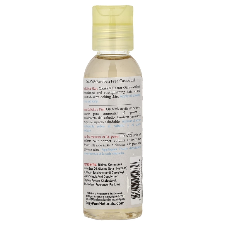 Okay Pure Naturals, Смешанное касторовое масло, 59 мл (2 жидк. унц.)
