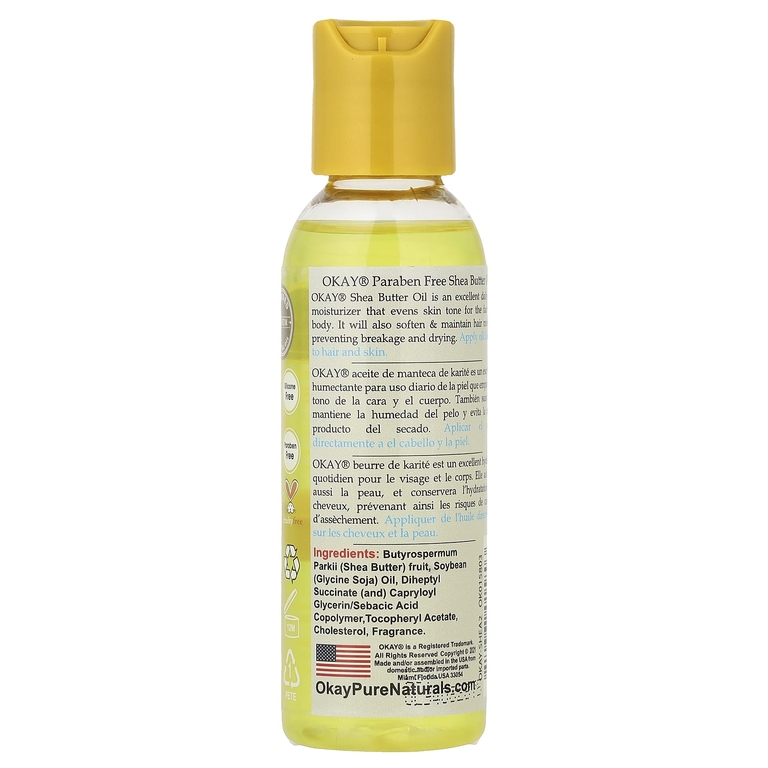 Okay Pure Naturals, Смешанное масло ши, 59 мл (2 жидк. унц.)