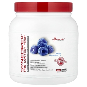 Metabolic Nutrition, Synedrex, предсоревновательный продукт, голубая малина, 420 г (14,8 унции)