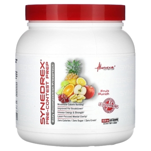 Metabolic Nutrition, Synedrex, предсоревновательный продукт, фруктовый пунш, 420 г (14,8 унции) (Товар снят с продажи) 