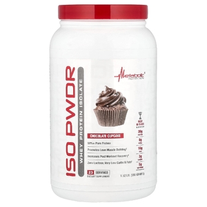 Metabolic Nutrition, ISOpwDR, изолят сывороточного протеина, со вкусом шоколадного кекса, 690 г (1,52 фунта) (Товар снят с продажи) 