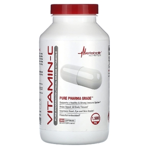 Metabolic Nutrition, Витамин C, 180 капсул (750 мг на капсулу)