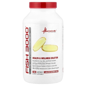 Metabolic Nutrition, Fish 3000, 180 капсул (1000 мг в 1 капсуле)