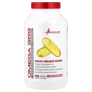 Metabolic Nutrition, омега 369, 180 капсул (1200 мг в 1 капсуле)
