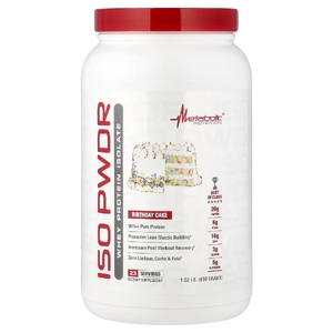 Metabolic Nutrition, ISOpwdr, изолят сывороточного протеина, праздничный торт, 690 г (1,52 фунта) (Товар снят с продажи) 