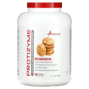 Metabolic Nutrition, Protizyme, Specialized Designed Protein, печенье с арахисовой пастой, 1820 г (4 фунта) (Товар снят с продажи) 