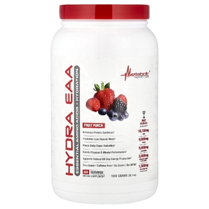 Metabolic Nutrition, Hydra EAA, фруктовый пунш, 1000 г (35,2 унции)