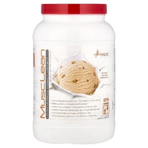 Metabolic Nutrition, MuscLean, средство для набора мышечной массы, молочный коктейль с арахисовой пастой, 2,5 фунта (Товар снят с продажи) 
