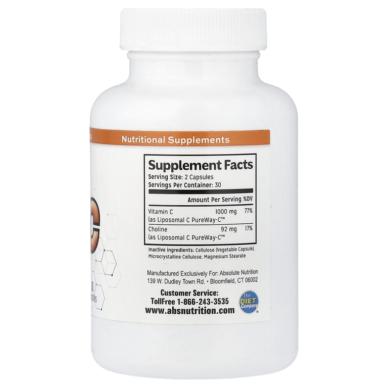 Absolute Nutrition, Липосомальный витамин C, 60 капсул
