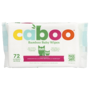 Caboo, Детские салфетки из бамбука, без запаха, 72 салфетки Jumbo